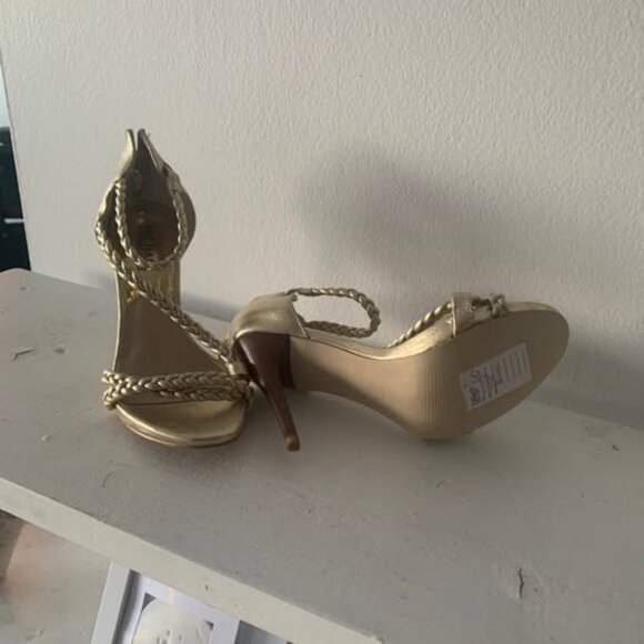 New Michael Kors gold breaded heels size 6 - Picture 5 of 5